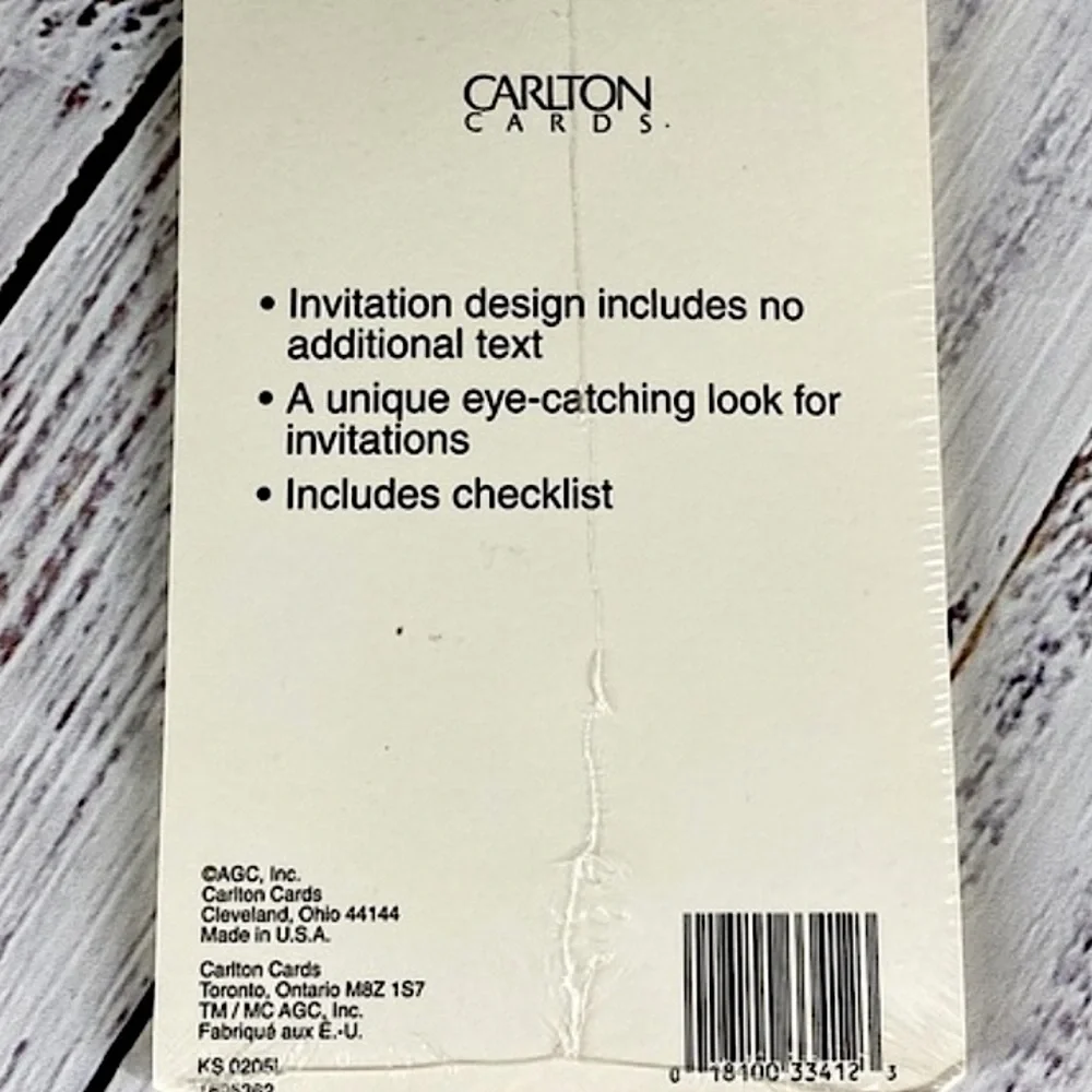 NWT Vintage Carlton Cards Baby Shower Invitations NOS Sealed (20 Total)